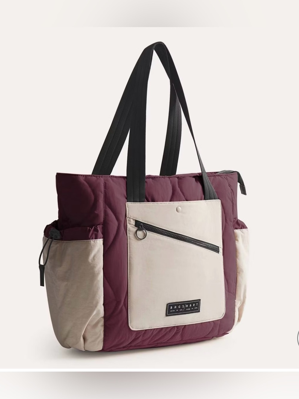 Bagsmart Paz 23L Featherlight Messenger Travel Tote Bag Currant Red